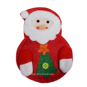 2x Besteckhüllen Weihnachten Weihnachtsmann Nikolaus 3012b